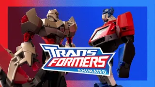 Transformers Animated Takara Tomy Voyager Optimus Prime v Megatron Quickie Review