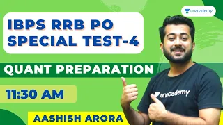 IBPS RRB PO Special Test -4 | Quant | Bank Exam | Aashish Arora