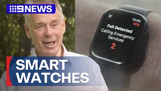 Man hit by kangaroo says his smartwatch saved his life | 9 News Australia