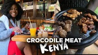 Eating Crocodile Meat at Carnivore Restaurant || Nairobi Kenya -AFRICA