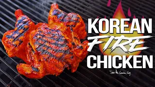 Spicy Korean Fire Chicken - the Best Whole Chicken Recipe EVER! | SAM THE COOKING GUY 4K