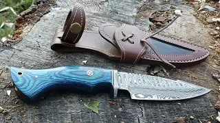 Morf Steelware Damascus Hunting Knife