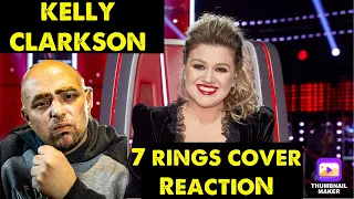 Kelly Clarkson - 7 Rings - (cover) Reaction. I love her!! #pop #react #music