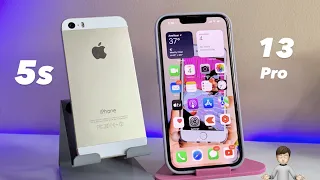 8 Years old iPhone vs The Latest 🔥 iPhone 5s vs iPhone 13 pro