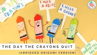 The Day The Crayons Quit by Drew Daywalt & Oliver Jeffers (Animated Read-Aloud: Origami Version)