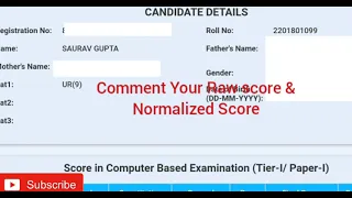 My SSC CHSL Tier 1 2020 Scorecard | how to Check ssc chsl tier 1 marks 2019