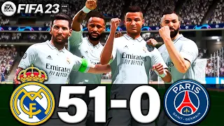 FIFA 23 - MESSI, RONALDO, MBAPPE, NEYMAR, ALL STARS | REAL MADRID 51-0 PSG | UCL FINAL