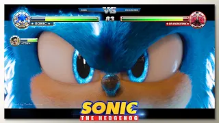 Sonic vs Robotnik with Healthbars