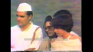 Gandhi family bids adieu to beloved Prime Minister Indira Gandhi
