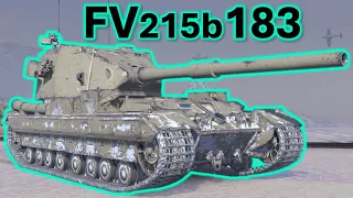 WoT Blitz FV215b 183: 4 battles in action