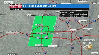 A flood advisory has been issued for Tarrant County until 9:15 p.m.