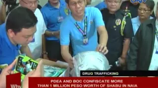 PDEA & BOC confiscate more than P1-M worth of Shabu in NAIA