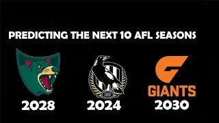 Predicting The Next 10 AFL Seasons