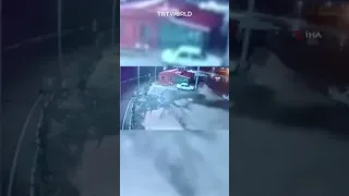 Türkiye’s massive earthquake captured on CCTV camera