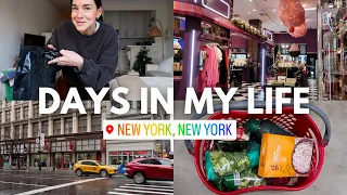 PRODUCTIVE DAYS IN MY LIFE LIVING IN NEW YORK CITY: getting back on track, healthy grocery haul