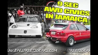 9 SECOND AWD CIVICS | DRAG RIVALS #3 | JAMWEST SPEEDWAY | JULY 28, 2019