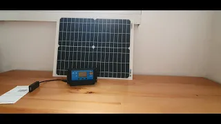 Солнечная панель 20W(18V) с контроллером заряда из интернет-магазина Алиэкспресс