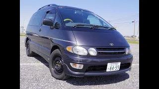 1996-1998 Toyota Estima Lucida After "Aeras" Twin_Moon_Roof Start & Drive & In Depth Review