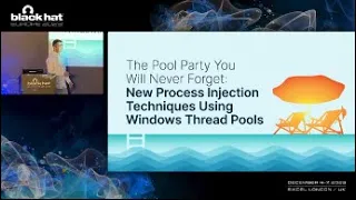 The Pool Party You Will Never Forget: New Process Injection Techniques Using Windows Thread Pools