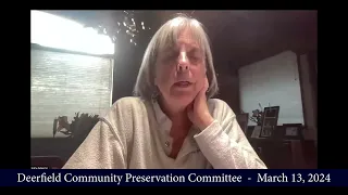 Deerfield Community Preservation Committee Meeting. -  March 13, 2024