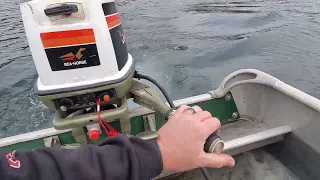 1975 Johnson 25hp Outboard Motor Lake Test