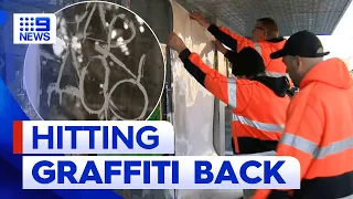 New weapon unleashed to fight destructive graffiti | 9 News Australia