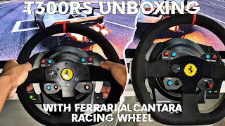 Thrustmaster T300 Ferrari Steering Wheel Alcantara Edition Unboxing + Quick Review!!!