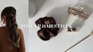 8 EASY HALF UP HAIRSTYLES