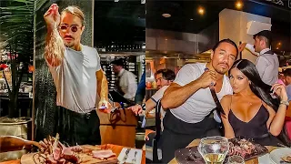 Nusr-Et Steakhouse Etiler | Salt Bae Cutting The Best Steak in Istanbul!