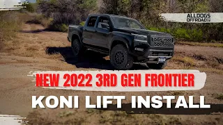 Alldogs Offroad 2022 3rd Gen Nissan Frontier Pro4x Koni Lift Kit Install