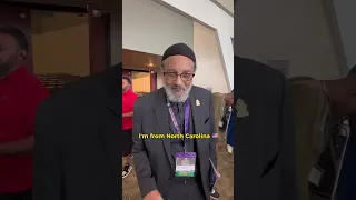 Asking Muslims where they're from at an Islamic Convention