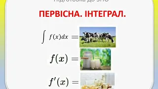 Підготовка до ЗНО з математики. Первісна. Інтеграл.