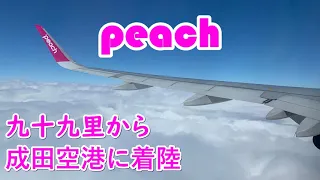 peach 成田空港　RWY34L 着陸