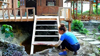 Alone extended spacious wooden floor - 360 days alone living in a remote place and building a farm