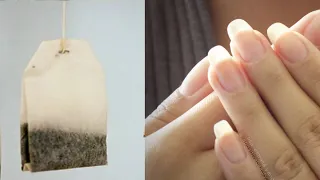 NAIL MAKING WITH TEA BAG | How to Repair a Broken Nail?