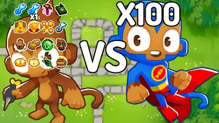 God Boosted Dart Monkey VS. X100 Supermonkeys