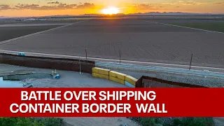 Feds sue Arizona over shipping container border wall