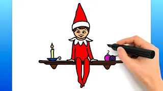 How To Draw Elf On The Shelf (Easy Drawing Tutorial)