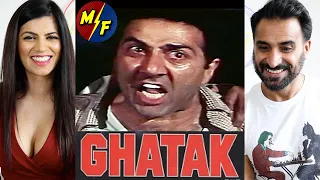 GHATAK | SUNNY DEOL Vs DANNY DENZONGPA | KASHI Vs KATYA FIGHT SCENE | Sunny Deol Dialogue | REACTION