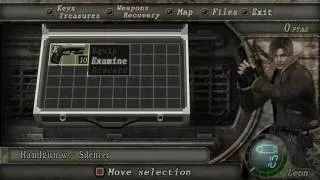 Resident Evil 4 PC - Handgun w/ Silencer in the Main Game (Item Hack)