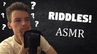 [ASMR] RIDDLES to TRICK your mind!