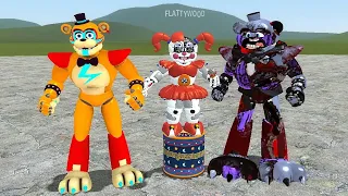 NEW Nightmare Glamrock Freddy Animatronic In Garry's Mod! Five Nights at Freddy's Security Breach zg