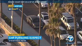 Authorities chasing speeding driver near Seal Beach