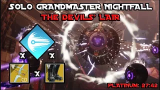 Solo Grandmaster Nightfall - The Devils' Lair - Arc Warlock Build (27:42) [Destiny 2]