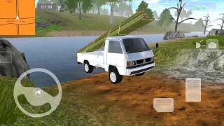 Mobil Pickup Mengangkut Bambu Hutan | MBU Pickup Simulator - Map Baru