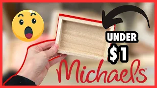 🤯$1 WOOD DIYS FOR SPRING | RUN TO MICHAELS FOR THESE WOOD BOXES LESS THAN $1