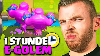 😱😫ICH SPIELE 1 STUNDE LANG NUR ELIXIERGOLEM... (und bin sprachlos) | Clash Royale Deutsch