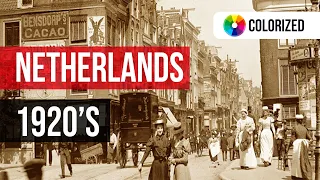 The Netherlands in the 1920s in color. Colorized Video