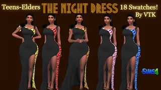 The Sims 4 Night Dress By VTK