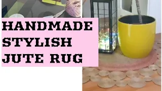 DIY Easy-Stylish Jute Carpet Rug,when there is no Money! // DIY Tutorial